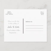 SAVE THE DATE Sage Wedding 6 FOTO Postkarte (Rückseite)