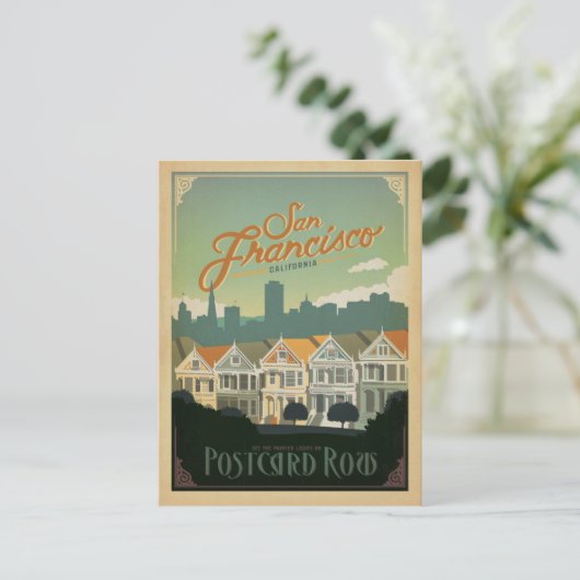Save The Date | San Francisco, CA - Postkartenzeil Ankündigungspostkarte (Stehend Vorderseite)