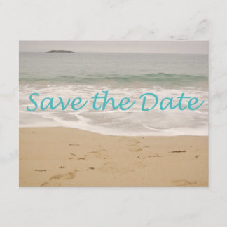 Save the Date Sand Beach Image