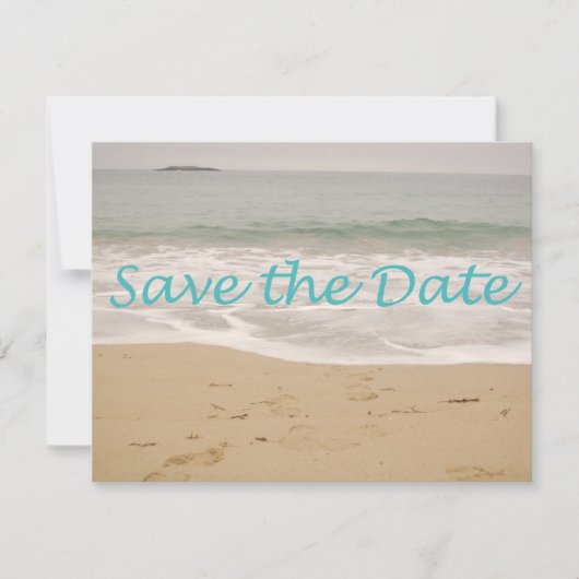 Save the Date Sand Beach Image (Vorderseite)