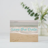 Save the Date Sand Beach Image (Stehend Vorderseite)