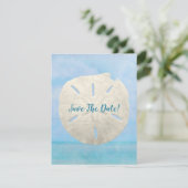 Save the Date Sanddollar (Stehend Vorderseite)