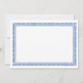 Save the Date Santorini Foto Griechenland Blue Whi (Rückseite)