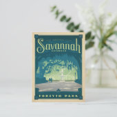 Save The Date | Savannah, GA Ankündigungspostkarte (Stehend Vorderseite)