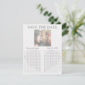"Save the Date" Save The Date (Stehend Vorderseite)