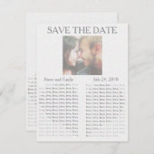 "Save the Date" Save The Date (Vorne/Hinten)