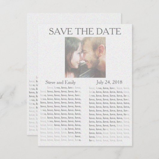 "Save the Date" Save The Date (Vorne/Hinten)