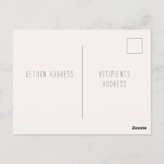 Save The Date! Save the Date Einladung Postkarte (Rückseite)