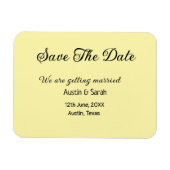 Save the Date scannen QR Hochzeitswebsite Moderner Magnet (Horizontal)