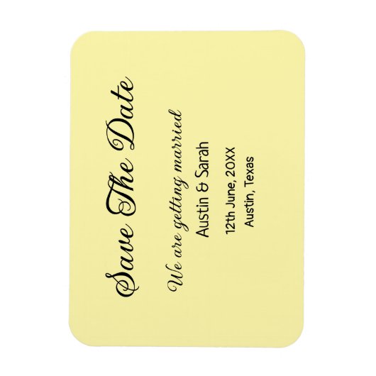 Save the Date scannen QR Hochzeitswebsite Moderner Magnet (Vertikal)