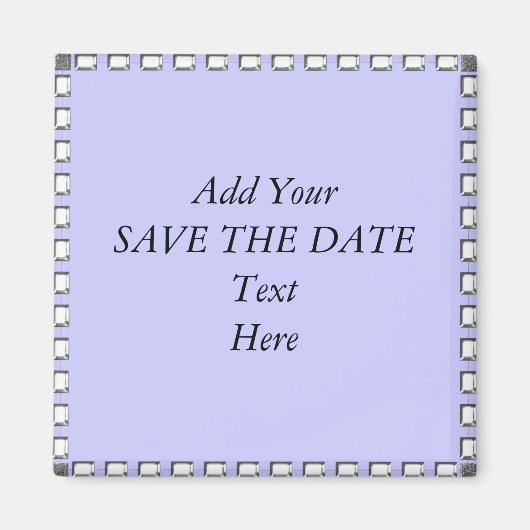 SAVE THE DATE SCHAFFEN Magneten IHRE SELBST Magnet (Vorne)