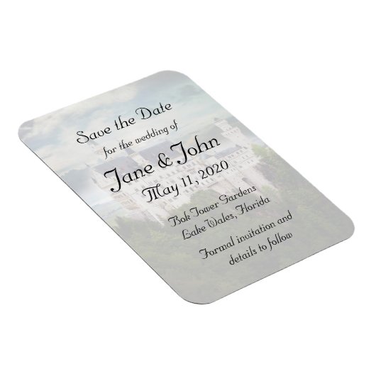Save the Date, Schlosshochzeit Magnet (Rechte Seite)