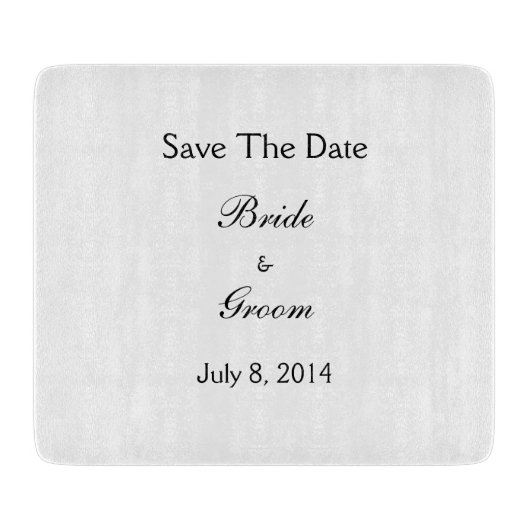 Save The Date Schneidebrett (Vorderseite)