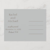 Save the Date schön Ankündigungspostkarte (Rückseite)