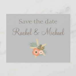 Save the Date schön Ankündigungspostkarte