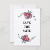 Save the Date, Schöne Rose-Karte Save The Date (Vorderseite)