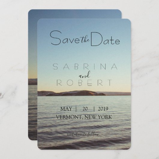 Save the Date - Schöne Seeblick (Vorne/Hinten)