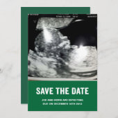 Save the Date Schwangerschaftsankündigung Ankündigung (Vorne/Hinten)