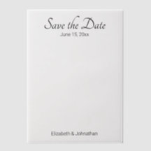 Save the Date Schwarz-Weiß-Hochzeit