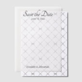 Save the Date Schwarz-Weiß-Hochzeit Pergament Einladungen (Versetzt (Einladung))