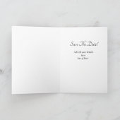 Save The Date - Schwarz & Weiß mit unendlichem Scr Karte (Innenseite)