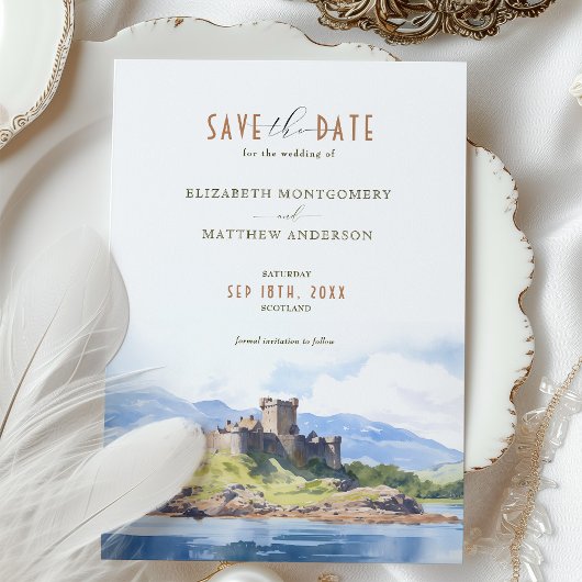 Save the Date SCOTLAND Highlands Destination Einladung