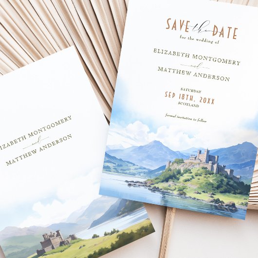 Save the Date SCOTLAND Highlands Destination Einladung