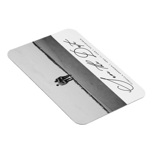 Save the Date Script Foto Wedding Foto Magnet (Rechte Seite)