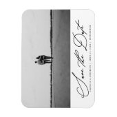 Save the Date Script Foto Wedding Foto Magnet (Vertikal)