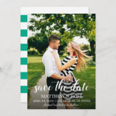 Save the Date-Script-Fotokarte Save The Date (Vorne/Hinten)