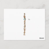 Save the Date Seashells Pearls Starfish Beach Postkarte (Rückseite)