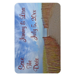 Save the Date Seashore Theme Magnet