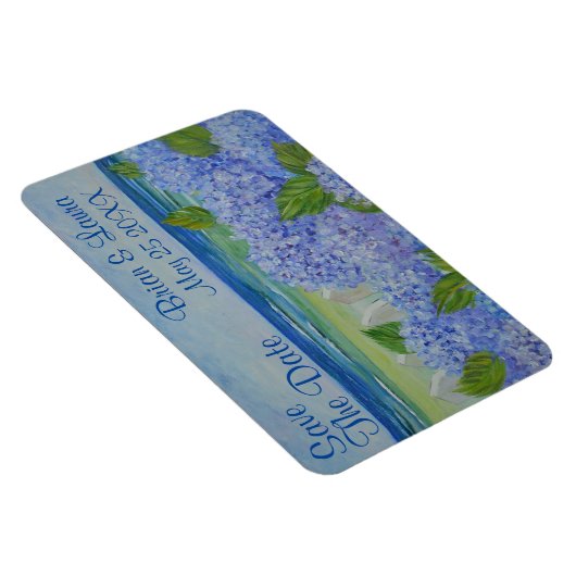 Save the Date Seashore Theme Magnet (Rechte Seite)