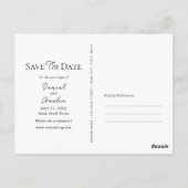 Save the Date | Seoul South Korea Watercolor Postkarte (Rückseite)