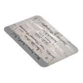 Save the Date Sepia Vow Renewal Chairs Magnet (Rechte Seite)