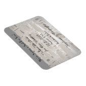 Save the Date Sepia Wedding Chairs Magnet (Rechte Seite)