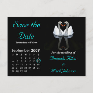 Save the Date September 2009, Hochzeitsankündigung Ankündigungspostkarte