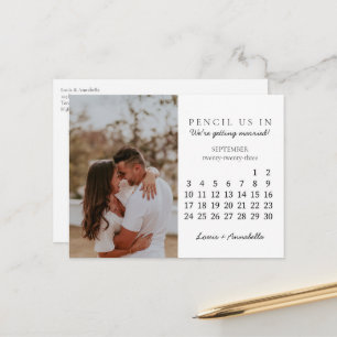 Save the Date September 2023 Monatlicher Kalender Postkarte