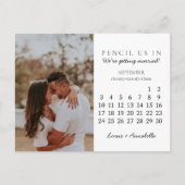 Save the Date September 2023 Monatlicher Kalender Postkarte (Vorderseite)