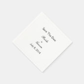 Save The Date Serviette (Ecke)