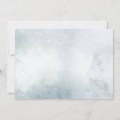 Save The Date | Silver Blue Winter Wonderland (Rückseite)