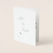 Save the Date Silver Foil Card Folienkarte (Vorderseite)