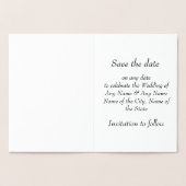 Save the Date Silver Foil Card Folienkarte (Innenseite)