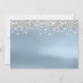 Save the Date Silver Grey Blue Spark Tropfens Lux (Rückseite)