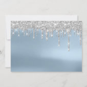Save the Date Silver Grey Blue Spark Tropfens Lux (Rückseite)
