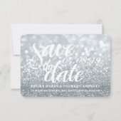 Save The Date | Silver Lit Glitzer Fab II (Vorderseite)