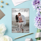 Save the date simple minimal QR scan code details Acryleinladungen (In Situ (Hochzeit))