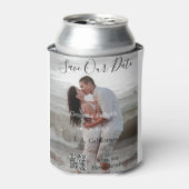 Save the date simple minimal QR scan code details Dosenkühler (Kanne Vorderseite)