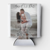 Save the date simple minimal QR scan code details  Dosenkühler (Vorderseite)