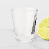 Save the date simple minimal QR scan code details  Schnapsglas (Links)